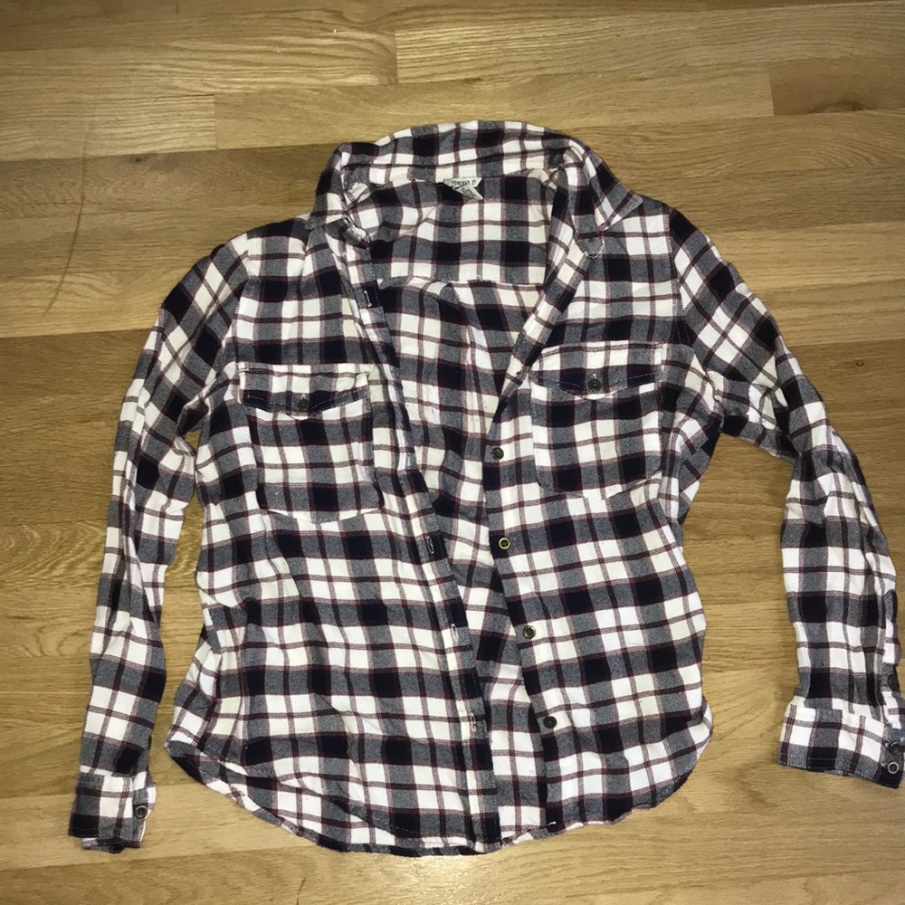 Plaid button down